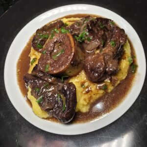 Ossobuco com polenta cremosa (2 pessoas)