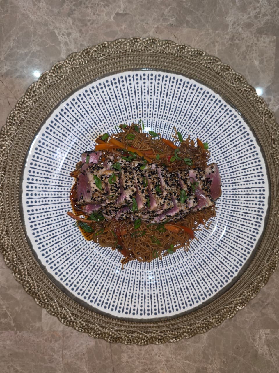 Atum ao Gergelim com Macarrão Oriental (2 pessoas) 3 Atum ao Gergelim com Macarrão Oriental (2 pessoas) - Imagem 3